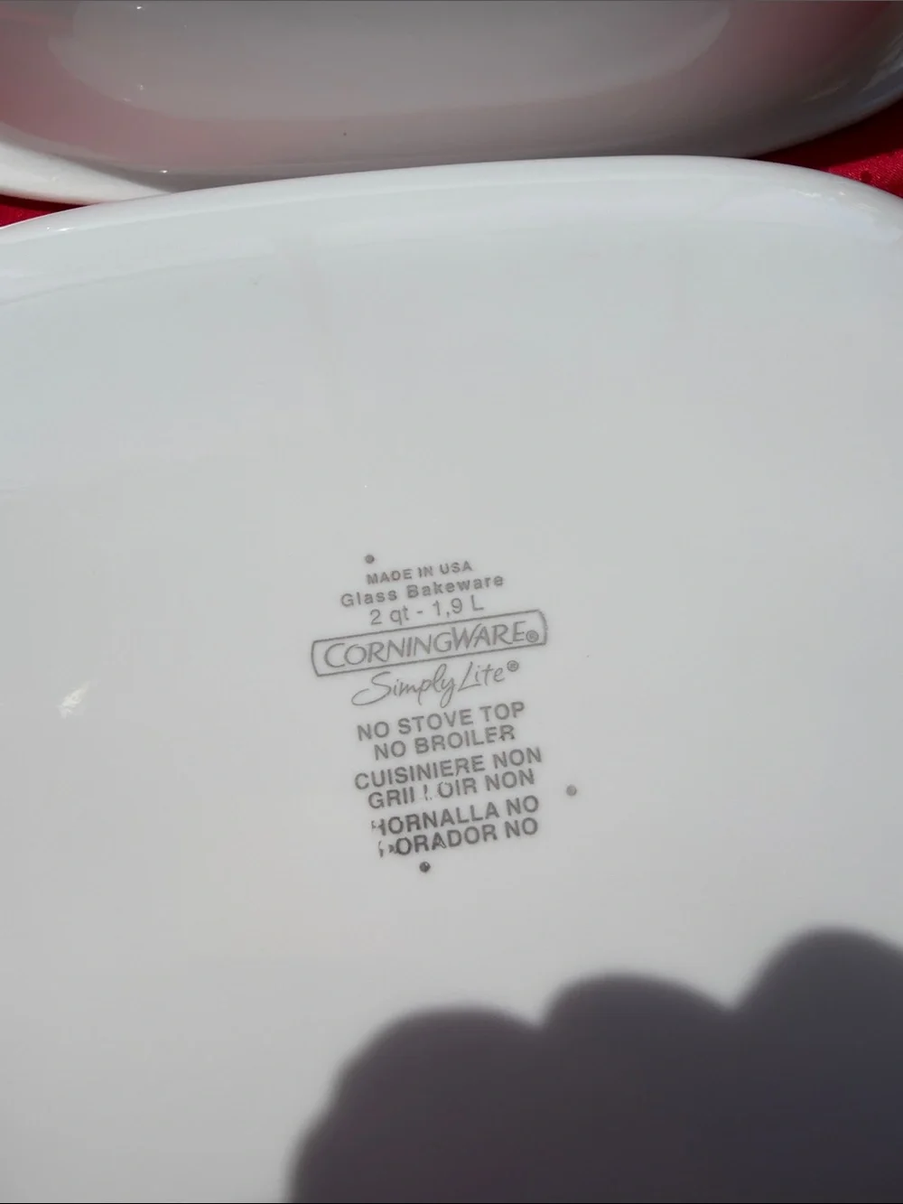 2 qt & 3 qt Corningware Simply Lite glass bakeware